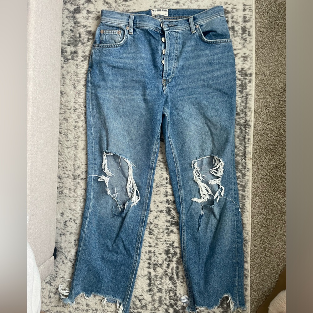 Free People Cropped boyfriend